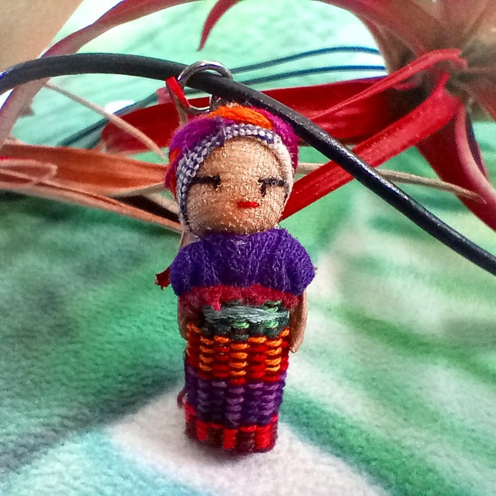 "Alma" Mayan Quitapenas Doll Choker